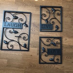 Votive candle holder wall art